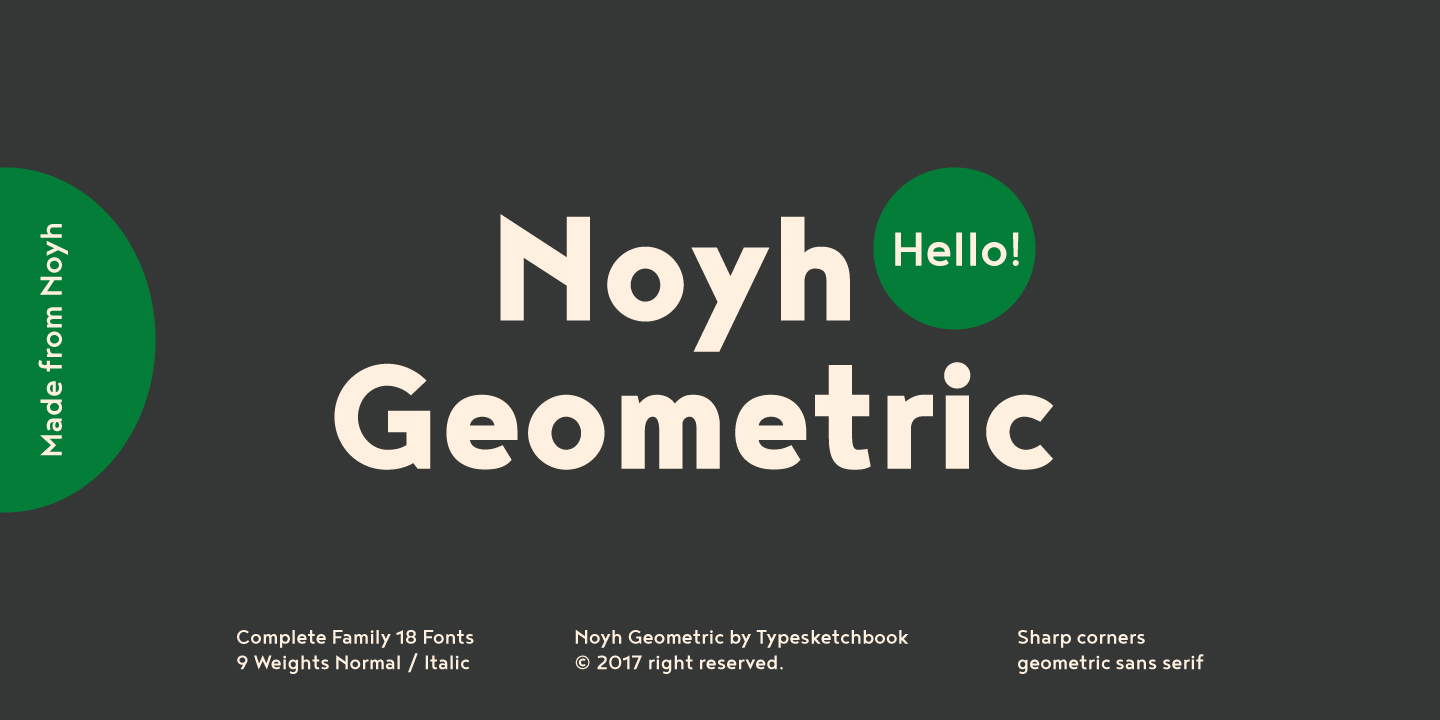 フォント Noyh Geometric